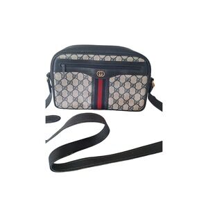 Vintage Navy Blue Gucci Ophidia Camera Crossbody Bag